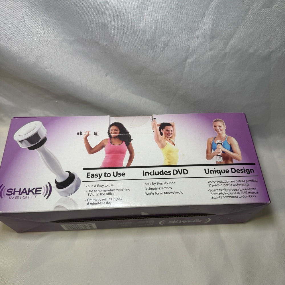 Shake Weight for Women White 2.5lb Upper Body Workout Dumbbell SW2000RT with DVD - Picture 4 of 4